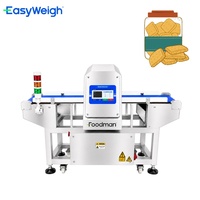 Easyweigh pendeteksi logam Inline, pendeteksi logam profesional makanan keju otomatis tipe konveyor baja tahan karat FMD-3010