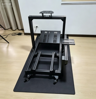 Siège de course en aluminium 4080, configuration complète avec volant et base pour simulateur de course Xbox et PS5 – Meilleures ventes