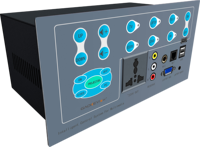 Centro de Control Todo en Uno GAOKEview, Podio de Enseñanza, Controlador Multimedia, Conecta Proyector y Computadora