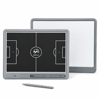 Tableau tactique électronique LCD portable double face pour entraînement de football, tablette d'écriture pour dessin sur terrain de football