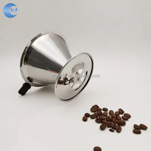 Filtro De Café Gotejamento De Aço Inoxidável Portátil Suporte De Chá De Café Funil Reutilizável Despeje Sobre Gotejador De Café - Product Image 5