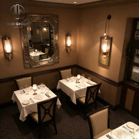 Zeitgenössisches Holzrahmen-Sofa mit Lederpolsterung, Weißer Stuhl, Marmortisch-Set, Restaurant-Möbel für Gewerbliche Nutzung