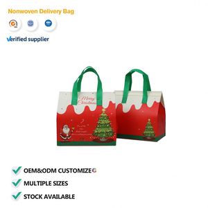 Bolsa Térmica Aislante para Llevar Comida, Personalizable con Logotipo, Reciclable, de Tela No Tejida, para Café, Té con Leche, Postres y Pasteles de Navidad - Product Image 1