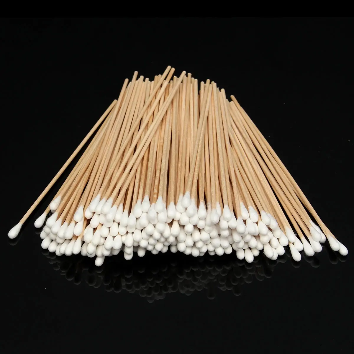 Industriële Reiniging Schoon Houten Handvat Bamboe Katoen Hout Knoppen Sticks Swabs