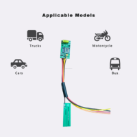 Traceur GPS pour véhicule HST-208 avec carte SIM GSM 2G, protocole GT06, montage sur tableau de bord ; stockage cloud et personnalisation disponibles