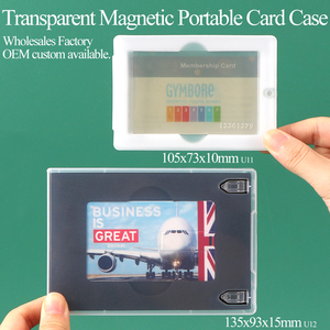 Boîte magnétique transparente SUNSHING pour cartes de crédit et clés USB avec mousse, étui portable pour clés USB, organisateur pour photographes, mariages - Product Image 1