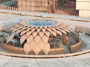 Customized Aluminum Carved Metal Construction Building Profile Facade Plate Decorative Exterior Paint 3D Curtain Wall Cladding - Product Image 2