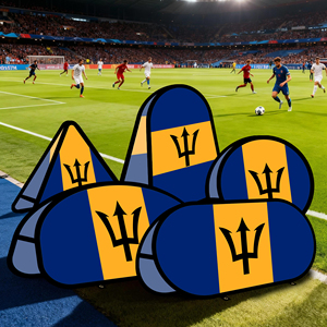 Bannière ovale Barbados en tissu tricoté warp-knit pour la publicité extérieure et la promotion, idéale pour les tentes extérieures - Product Image 4