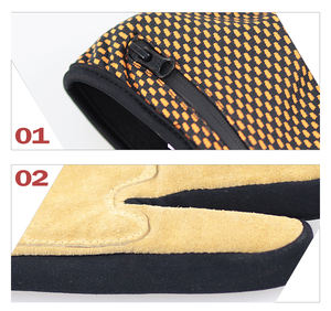 ถุงมือสกีสีป้องกันสีเขียวทหารพร้อมคุณสมบัติอุ่นแบตเตอรี่ส่งออกไปยังอเมริกาเหนือและรัสเซีย - Product Image 4