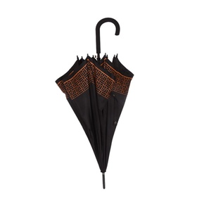 46-Inch Vented Windproof Straight Umbrella with Double <b>Canopy</b> for Typhoon Season Storm Protection - Product Image 6