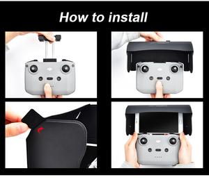 Stardji katlanabilir manyetik Smartphone güneşlik telefon güneş kaput için DJI Mini <span class=keywords><strong>3</strong></span> Pro RC N1 uzaktan kumanda drone aksesuarları - Product Image 6