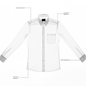 Chemise d'affaires blanche de style vintage pour homme Vêtements de travail sans repassage coupe ajustée Industries bancaires immobilières Taille XL-pour l'été - Product Image 4