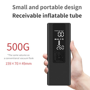 Bơm Không Khí Cầm Tay Nhỏ Riboton, Bơm Lốp Cầm Tay Dự Phòng 8000MAh Với Màn Hình <span class=keywords><strong>LCD</strong></span> Kỹ Thuật Số Và Đèn LED Khẩn Cấp - Product Image 3