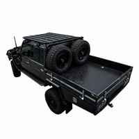Camion 4WD personnalisé camping aluminium double cabine supplémentaire UTE et plateau de camionnette