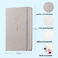 Carnet à couverture rigide rechargeable avec sangle en cuir, carnet d'affaires avec dorure à chaud, carnet d'écriture épais, carnet cadeau pour le bureau