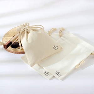 Top Quality Travel Soft Comfortable Cotton Cosmetic Pouch Muslin Drawstring Packaging Jewelry Bag Cotton Canvas Jewelry Pouch - Product Image 6