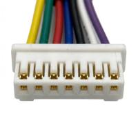 Harnais de câblage personnalisé 7 broches 14 broches HRS avec gaine thermorétractable pour l'intégration électronique de précision
