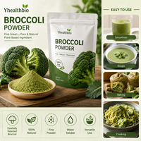 Poudre de brocoli pure naturelle séchée par atomisation, ingrédient alimentaire quotidien