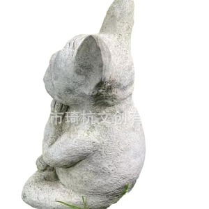 Adorno de Resina de Bulldog Francés Inspirado en el Zen, Decoración para Jardín, Césped, Balcón, Resistente a la Intemperie, Escultura Moderna de Animal - Product Image 2