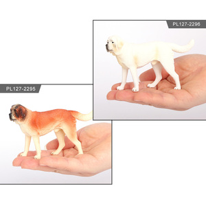 Venta al por mayor de PVC sólido simulación estatua modelo Saint <span class=keywords><strong>Bernard</strong></span> perro Animal figuritas Juguetes - Product Image 4