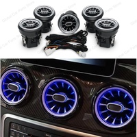 Pour Mercedes-Benz CLA C118 GLA W176 W117 W156, kit d'éclairage d'ambiance LED pour bouches d'aération de voiture, 12/64 couleurs, pièce auto