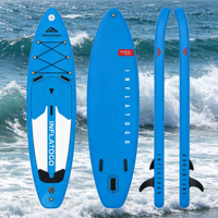 Planche de SUP gonflable InflaToGo en PVC écologique de 10'6'' pour la vente en gros, pliable et étanche, idéale pour les lacs et les rivières