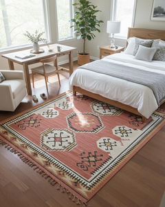 Geometric Southwestern Handwoven Wool Jute Tribal Kilim <b>Runner</b> <b>Rug</b> Boho Farmhouse Carpet <b>for</b> Hallway and Home Floor Decor - Product Image 5