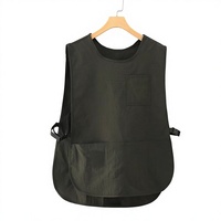 Nouvel tablier sans manches en velours, anti-éclaboussures, résistant à l'eau et à l'huile, anti-salissures, pour barista, cuisine domestique, restauration, élégant pour hommes