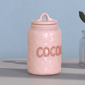 Logo personalizzato cucina dispensa camera contenitore contenitore cacao tè e caffè farina di zucchero di cereali biscotti con coperchio in <span class=keywords><strong>ceramica</strong></span> <span class=keywords><strong>set</strong></span> di <span class=keywords><strong>barattoli</strong></span> - Product Image 4