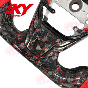 Volante Deportivo Rojo de Fibra de Carbono Forjado con Pantalla LED de RPM para Honda Civic Si Type R de Décima Generación 2016-2020 Accord - Product Image 3