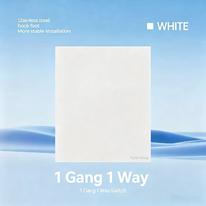 YuHe Group 2-Gang <b>Touch</b> Control Wall <b>Switch</b> Plastic Minimalist IP20 10A 230V - Product Image 2