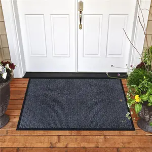 100% Cotton Wholesale Home Use Non-slip Floral New Patchwork Floor Mat Pure black carpet les mills mbx mat