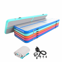 Piste d'air gonflable en gros 3-10m conception Fitness piste de dégringolade Trampoline sol PVC Airtrack bloc tapis gymnastique tapis de culbutage