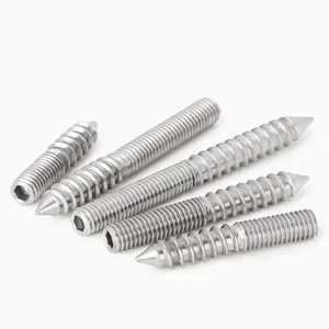 Double End Hanger Bolt Furniture Fixing Self Tapping Screws Wood Thread Stud Double Ended Screw