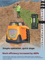 Niveau laser rotatif à 360 degrés, faisceau vert, auto-nivelant, instrument de nivellement laser pour la construction