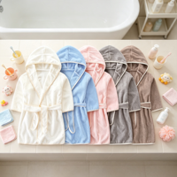 Peignoirs en tissu éponge pour enfants, unisexes, été/printemps, 100% coton, respirants, de luxe, vente en gros, logo personnalisé