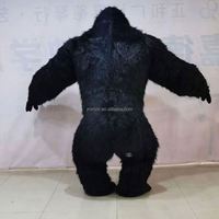 Costume de mascotte gonflable King Kong Happy Walk unisexe de 2,6 m, costume de gorille personnalisé en polyfoam et peluche pour adultes, fête, carnaval, Mardi Gras