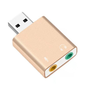 Carte son externe USB 7.1 canaux en alliage d'aluminium, Plug and Play pour ordinateur - Product Image 3