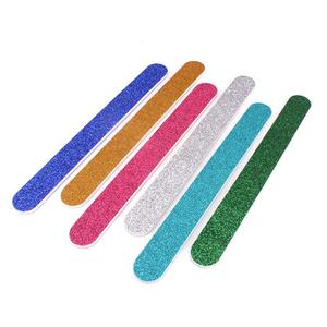 Özelleştirilmiş Grit ile profesyonel moda <span class=keywords><strong>Glitter</strong></span> zımpara kurulu düz tırnak törpüsü - Product Image 4