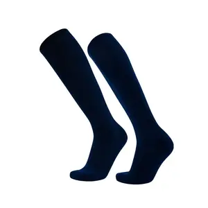 Vor geschnittene Kinder Männer Benutzer definierte Jugend Anti Slip Lange Medien Calcetines De Futbol Fußball Fußball Scrunch Socken