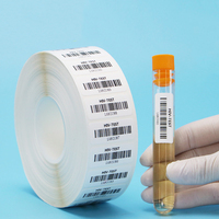 Acrylic Adhesive Medical Label -196 Degree Nitrogen Laboratory Cryo Label Low Temperature Resistant Rolls for Packing Sealing
