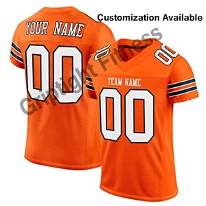 Camisetas atléticas unisex con cuello en V Camiseta de fútbol personalizada con sublimación Nombre personalizado y estilo de conjunto de números - Product Image 3