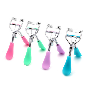 Recourbe-cils avec manche en plastique, angle large, recourbe-cils naturel, pince à cils portable, outil de maquillage pour les yeux, logo personnalisé OEM - Product Image 2