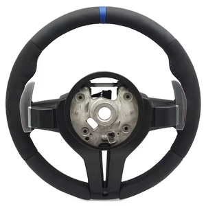 Volante de cuero de ante personalizado para BMW F30 F32 F10 F20 F07 F01 E46 E60 E90 M3 M4 M5 <span class=keywords><strong>M7</strong></span> volante de fibra de carbono - Product Image 6