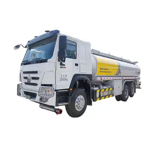 सिनोट्रुक HOWO ब्रांड 20000L 6x4 परिवहन तेल ईंधन टैंकर ट्रक