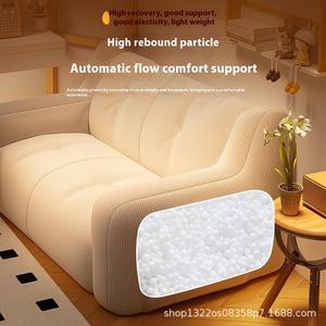 Ghế <span class=keywords><strong>sofa</strong></span> văng một chỗ ngồi, kiểu dáng châu Âu hiện đại, chất liệu vải màu kem, có chức năng ngả lưng, phù hợp với phòng khách, phòng ngủ của căn hộ nhỏ. - Product Image 4