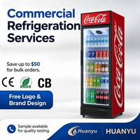 Réfrigérateur-congélateur commercial à température unique avec refroidissement par air et ventilateur pour la cuisine