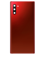 Coques arrière en verre pour téléphone portable Galaxy Note 10 avec lentille d'appareil photo et adhésif