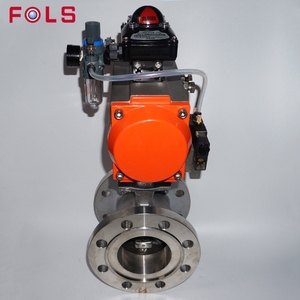Válvula de bola de control con puerto en V, operada neumáticamente, con brida, CF8 CF8M - Product Image 6