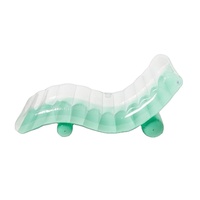 Waterhan Grand Fauteuil Gonflable Classique Transparent en PVC pour Piscine, Chaise Longue de Plage, Canapé Flottant pour Enfants et Adultes